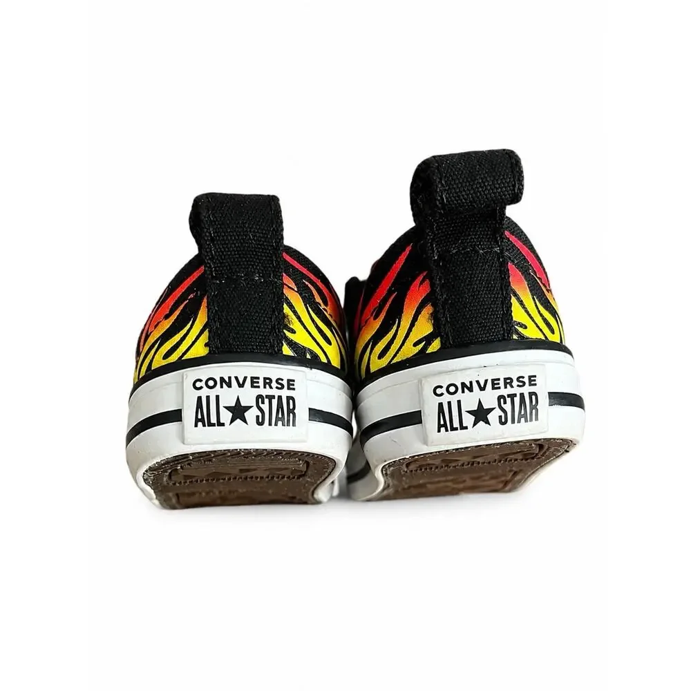 Converse Chuck Taylor Toddler/baby Size 4 With Flames